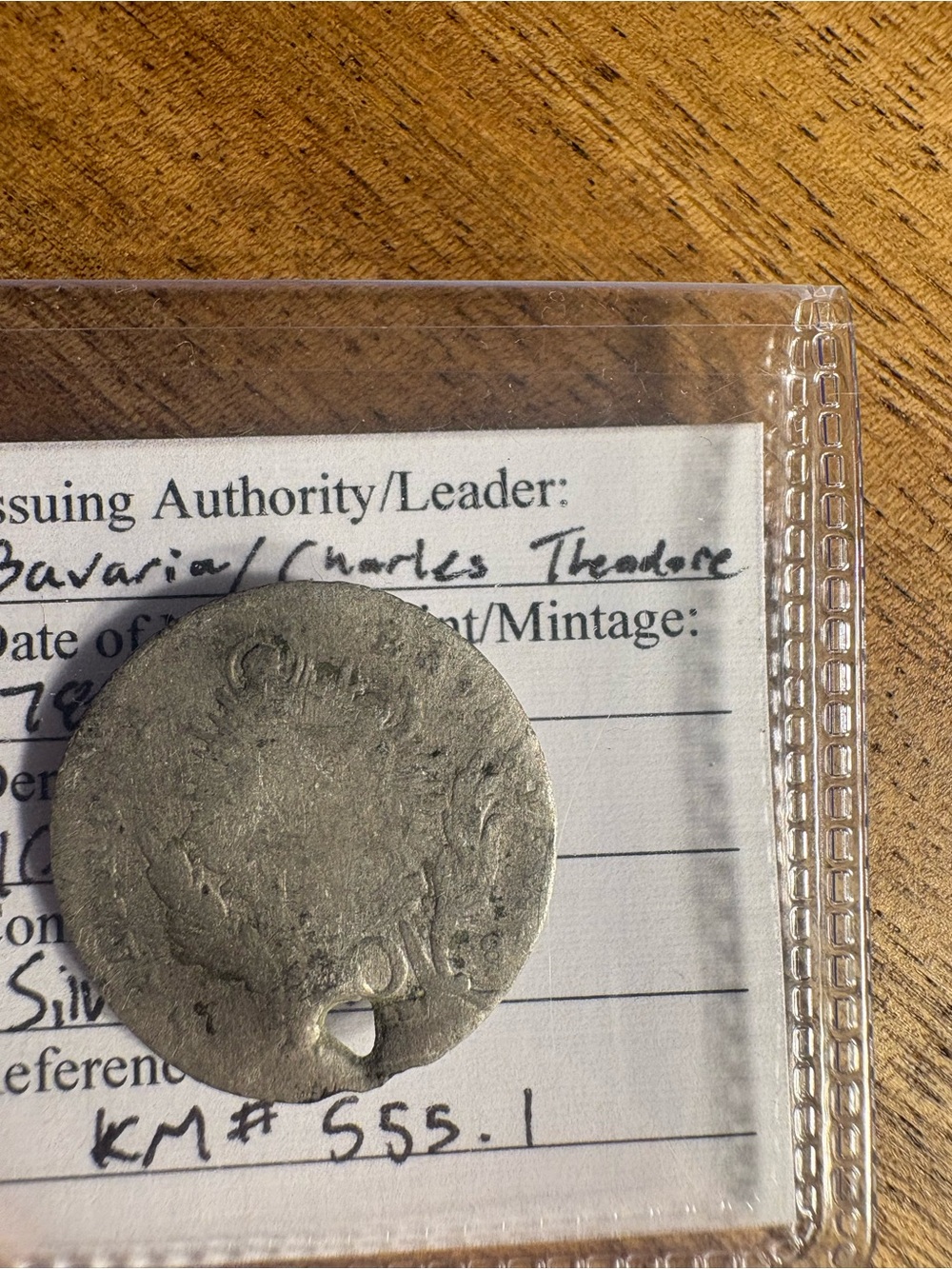 1784 krenzers silver .500